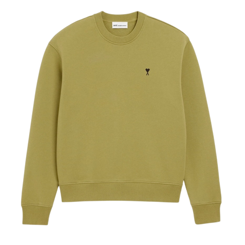 Sweatshirt Vert Ami De Coeur Noir en Coton