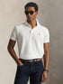 RALPH LAUREN Custom Slim Fit Soft Cotton Polo Shirt White