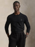 RALPH LAUREN Slim Fit Cotton Jumper Polo Black