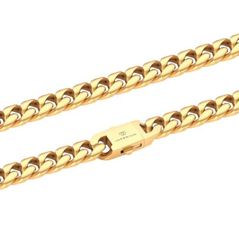 VVS 12mm Gold Cuban Link Chain