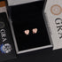 8MM Heart VVS Moissanite Stud Earrings