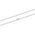 Silver 2mm Rope Chain Necklace