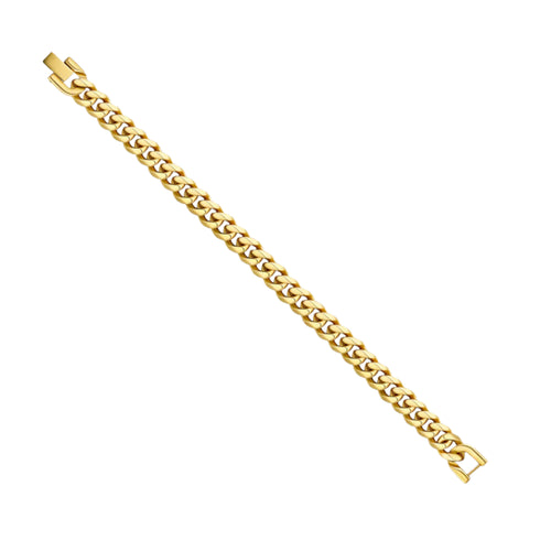 8mm Gold Cuban Link Bracelet
