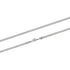 3mm Silver Franco Cuban Chain Necklace