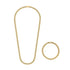 5mm Gold Cuban Link Chain + Bracelet Bundle