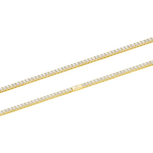 18K Gold 3mm Tennis Chain