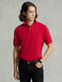 RALPH LAUREN Slim Fit Mesh Polo Shirt Red