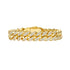 12mm Iced Out Gold Cuban Bracelet