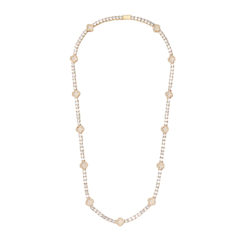 Clover Tennis Chain (Gold) - 4mm