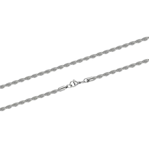 4mm Silver Rope Chain