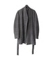 Women's Iro Coat with Shawl Collar in Grey Acrylic