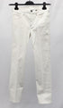 Women's Helmut Lang Straight Leg Pants in White Cotton