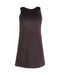 Women's Alice + Olivia Cowl Back Sleeveless Shift Dress in Black Triacetate