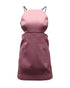 Women's Alexander Wang Cutout Mini Dress with Charms in Light Pink Polyester