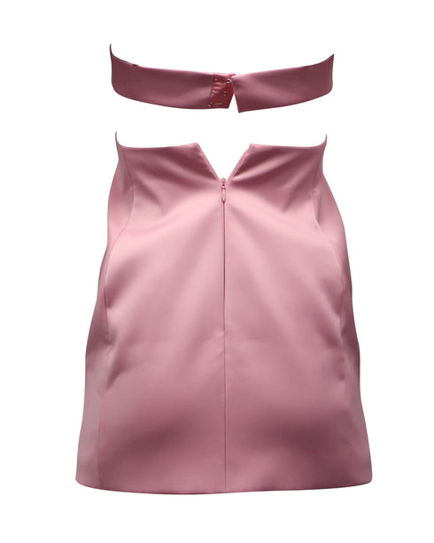 Women's Alexander Wang Cutout Mini Dress with Charms in Light Pink Polyester