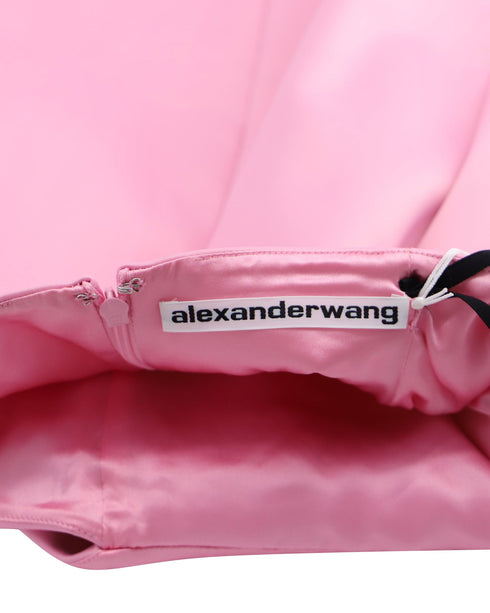 Women's Alexander Wang Cutout Mini Dress with Charms in Light Pink Polyester