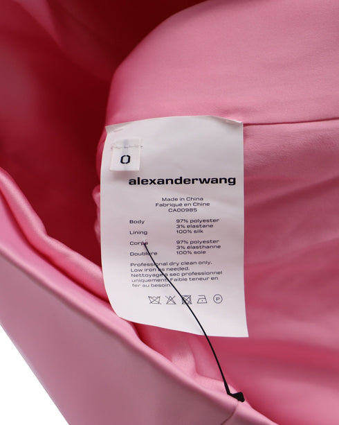 Women's Alexander Wang Cutout Mini Dress with Charms in Light Pink Polyester