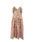 Women's Self-Portrait Azaelea Lace Dress in Pastel Pink Polyester