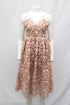 Women's Self-Portrait Azaelea Lace Dress in Pastel Pink Polyester