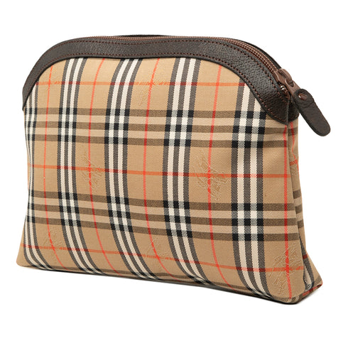 Cosmetic Pouch Vintage Check Canvas