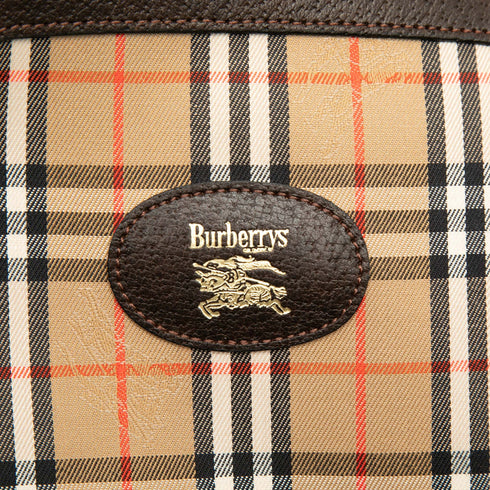 Cosmetic Pouch Vintage Check Canvas
