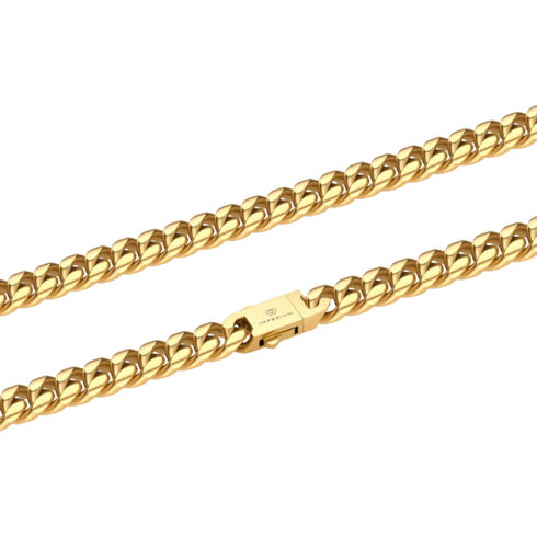 VVS 8mm Gold Cuban Link Chain