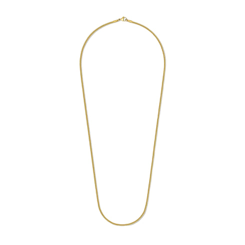 2mm Gold Flat Snake Chain