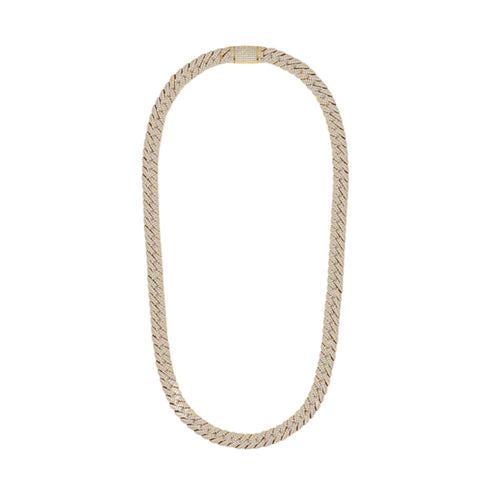 VVS 10mm Gold Iced Cuban Link Chain