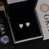 8MM Heart VVS Moissanite Stud Earrings