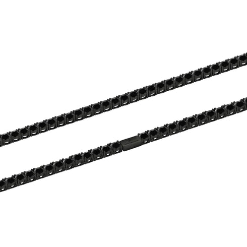 4mm Black Tennis Chain