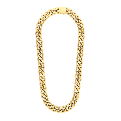 16mm Gold Cuban Link Chain
