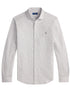 RALPH LAUREN Houndstooth Jersey Spread-Collar Shirt Natural