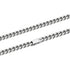 8mm Silver Cuban Link Chain