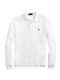 RALPH LAUREN Slim Fit Mesh Long-Sleeve Polo White