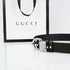 Gucci Reversible Leather Belt with Silver Buckle