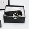 Gucci Reversible Leather Belt with Silver Buckle