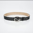 Gucci Reversible Leather Belt with Silver Buckle