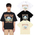 Rhude T-shirts Sunset Beach Cozy Pattern Printed Cotton Casual Loose Short Sleeve Men and Women