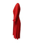 Women's Reformation Wrap Dress in Red Viscose