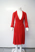Women's Reformation Wrap Dress in Red Viscose