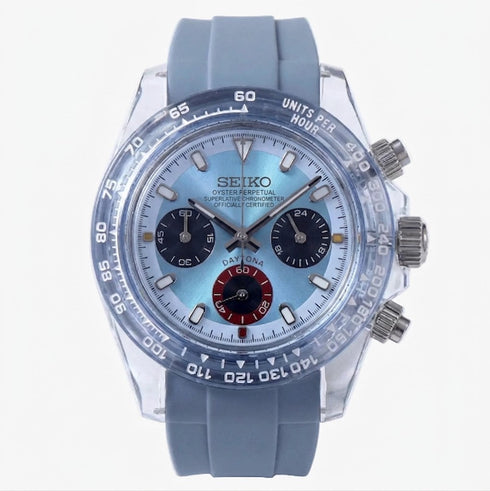 SEIKO MOD DAYTONA| ICE BLUE