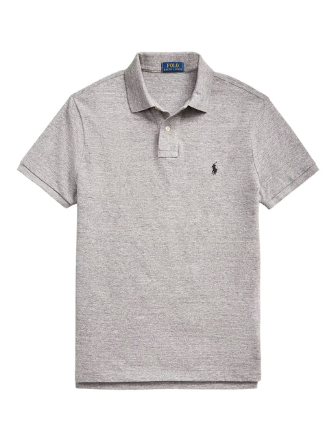 RALPH LAUREN The Iconic Mesh Polo Shirt Canterbury Heather