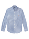 RALPH LAUREN Slim Fit Gingham Oxford Shirt Royal/White