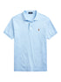 RALPH LAUREN Custom Slim Fit Soft Cotton Polo Shirt Office Blue