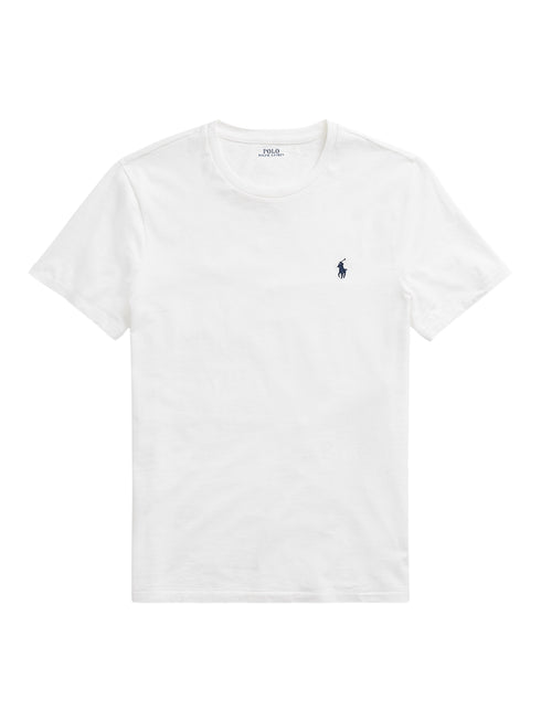 RALPH LAUREN Custom Slim Fit Jersey Crewneck T-Shirt White