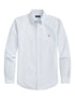RALPH LAUREN Custom Fit Oxford Shirt Blue/White Stripe