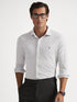 RALPH LAUREN Houndstooth Jersey Spread-Collar Shirt Natural