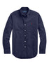 RALPH LAUREN Slim Fit Garment-Dyed Oxford Shirt Navy