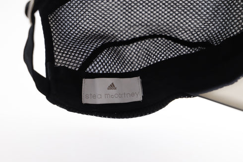 Adidas by Stella McCartney Black Mesh Hat with Transparent Visor in Black Nylon