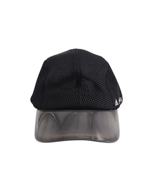Adidas by Stella McCartney Black Mesh Hat with Transparent Visor in Black Nylon